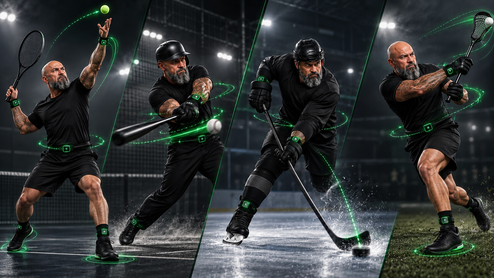 360 Sports AI future concepts for tennis, baseball, hockey, and lacrosse motion training